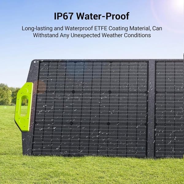 Solpanel - FOSSIBOT - SP200-200W - Fällbar - Hög Effektivitet - Vattentålig