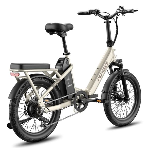 Fällbar Elcykel 20" FAFREES F20 Flex, 36V 25Ah, Moment Sensor, Lång Räckvidd, Beige