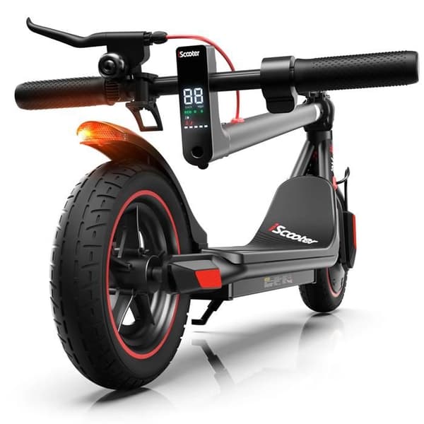 Fällbar el-scooter - i9M, maxhastighet 25 km/h, Svart