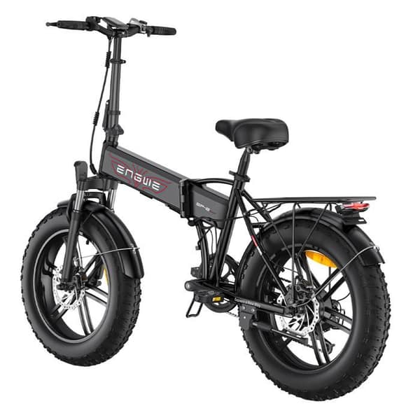Fällbar elcykel ENGWE EP-2 BOOST, 20" Fat Bike, Svart
