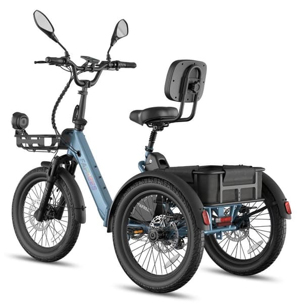 FAFREES F20 Mate II Elektrisk Trehjuling 25Ah, Fällbar, Lång Räckvidd, Blå