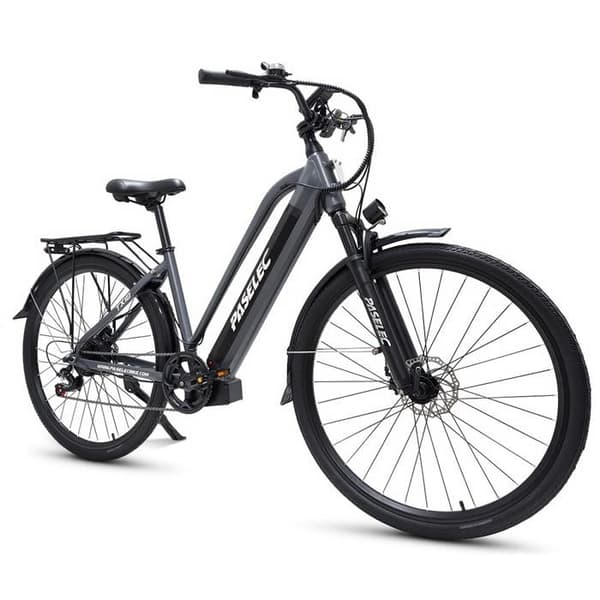 PASELEC TX10 Elektrisk Stadscykel Låg Ram 48V 19,2Ah, Stadscykel 700C, Grå