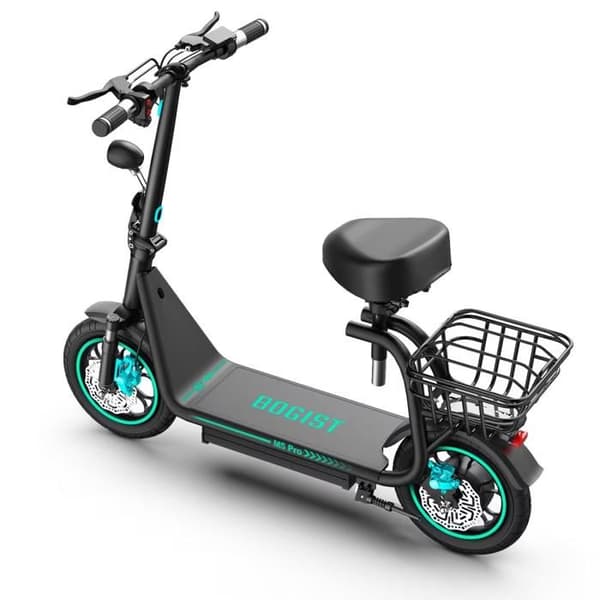 Fällbar elektrisk sparkcykel BOGIST M5 Pro med säte och korg