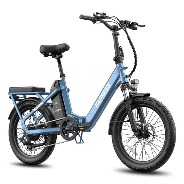 Fällbar Elcykel 20" FAFREES F20 Flex, 36V 25Ah, Moment Sensor, Lång Räckvidd, Blå
