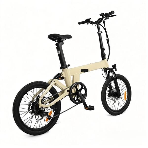 Fällbar Elcykel 20" YANGOR H19, 36V 10Ah, 7 Växlar, Gul