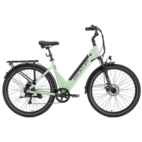 Stads Elcykel BEKUP V28, 28", 522Wh, Räckvidd 75km, Grön