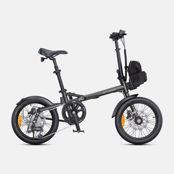 ENGWE ZIP Elcykel Fällbar Lätt 16", 250W, moment sensor, Grå