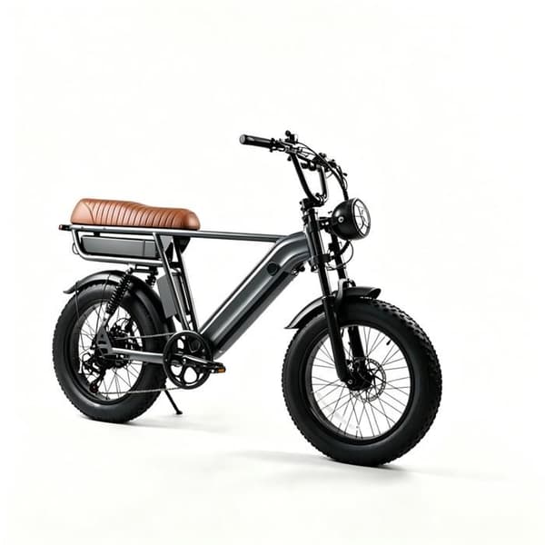 Elcykel YANGOR Y20 PLUS, Fat Bike 20", Hydrauliska bromsar, Grå
