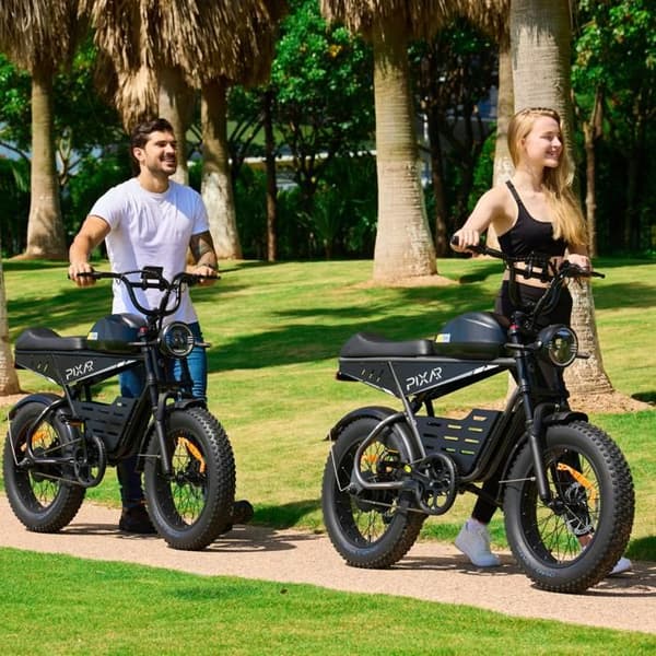 Elcykel PIXAR SuperV, motorcykelstil, Svart