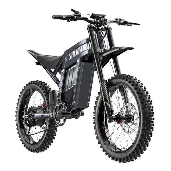 Shengmilo S900 Pro Elcykel för Terräng, 3000W Fullfjädring 60V 35Ah, Grå