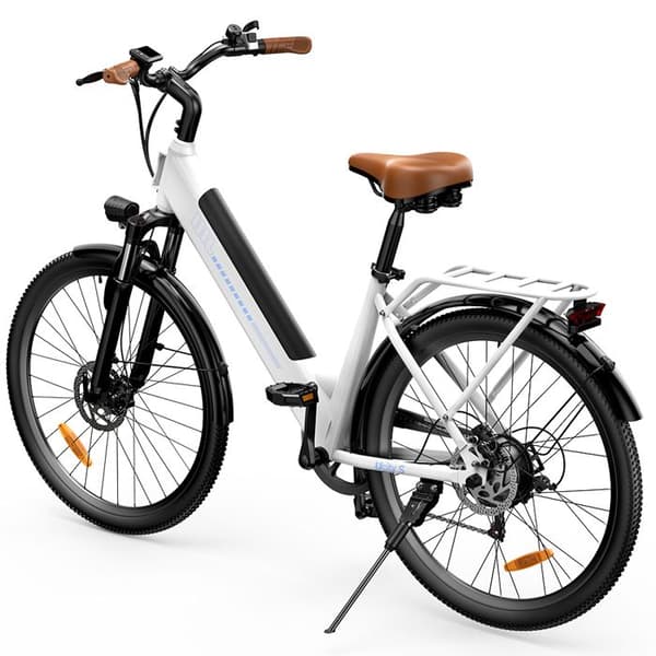 Elcykel iScooter Ucitys, 36V 13Ah, 26” Stad, Appkontroll, Vit