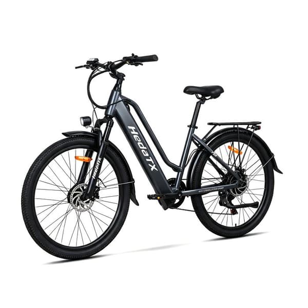 Stads Elcykel HedaTX TX2, 768 Wh, 7 Växlar, Grå