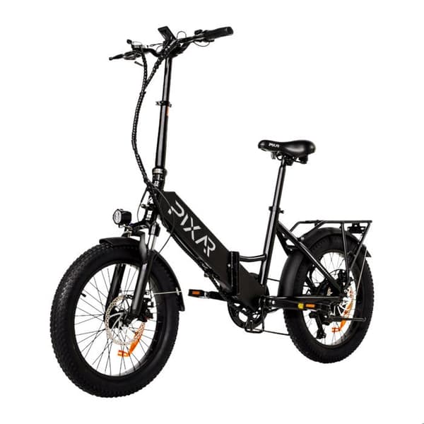 Fällbar elcykel PIXAR WIND1, batteri 48V 10,4Ah, Svart