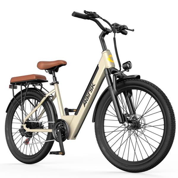 Stads elcykel Aairsk S600, 26 tum, gul