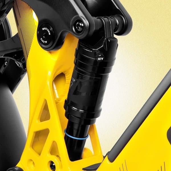 Cykel eldriven Cyrusher Kommoda Pro, avtagbart batteri 52V 20Ah, gul