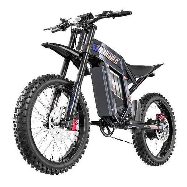 Shengmilo S900 Pro Elcykel för Terräng, 3000W Fullfjädring 60V 35Ah, Grå