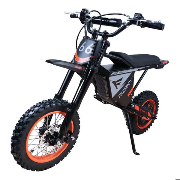 Elcykel Freeboy Y66, Motorcykelstil, Terräng, Lång räckvidd, Svart