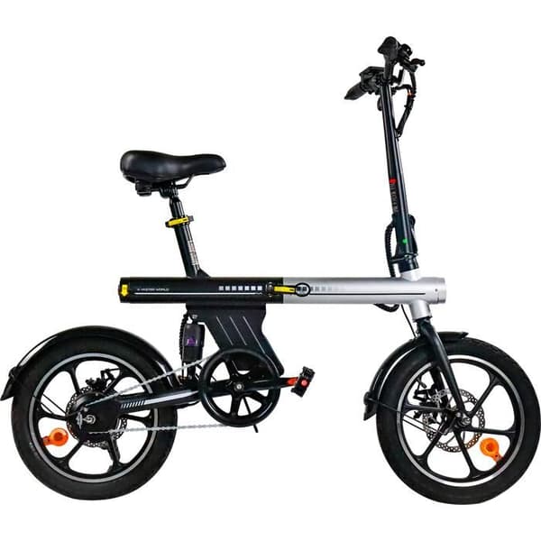 Fällbar Elcykel AVDL A11, 16’’, Långtidsbatteri 460Wh, Grå