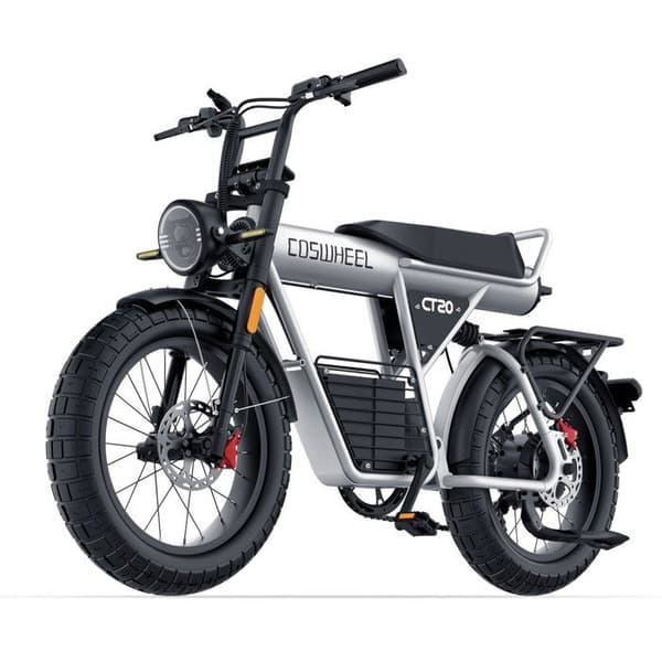 Elcykel COSWHEEL CT20, 48V 25Ah, Maxhastighet 25km/h, grå