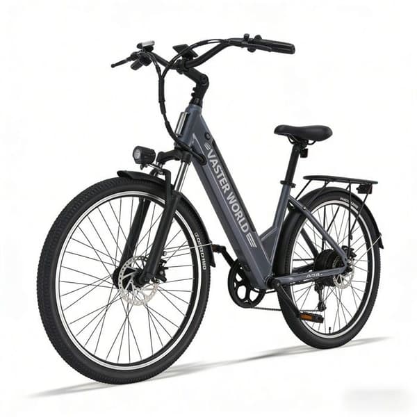 Elcykel A32 26" Urban, 250W 36V 12.8Ah Batteri, Grå