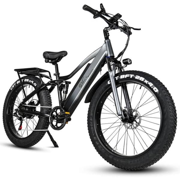 CMACEWHEEL TP26 elcykel, 18 Ah batteri, breda däck, Grå