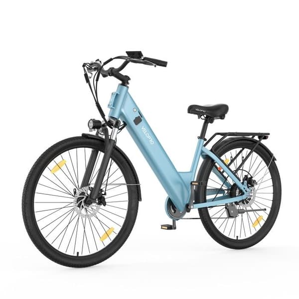 Elcykel Stad Velopro C1, Samsung-batteri & Shimano 7 växlar, Blå