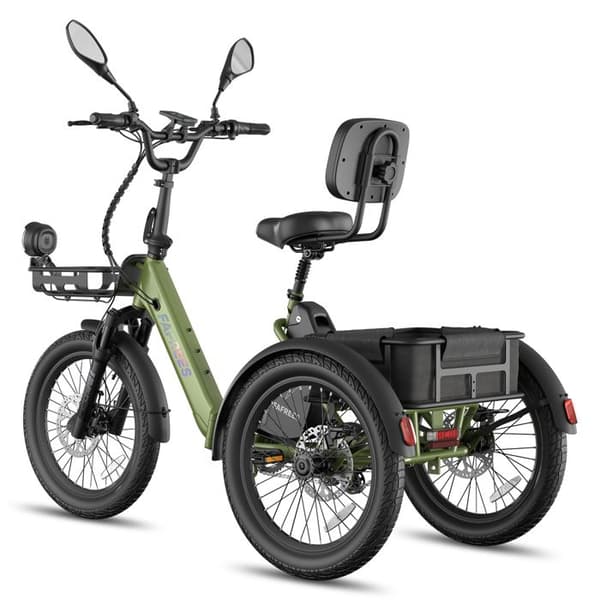 FAFREES F20 Mate II Elektrisk Trehjuling 25Ah, Fällbar, Lång Räckvidd, Grön