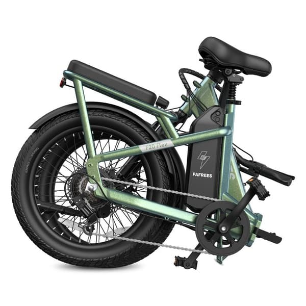 Fällbar urban elcykel FAFREES F20 Flex, 20 Ah, moment sensor, Grön
