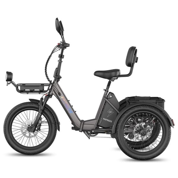 FAFREES F20 Mate II Elektrisk Trehjuling 25Ah, Fällbar, Lång Räckvidd, Svart