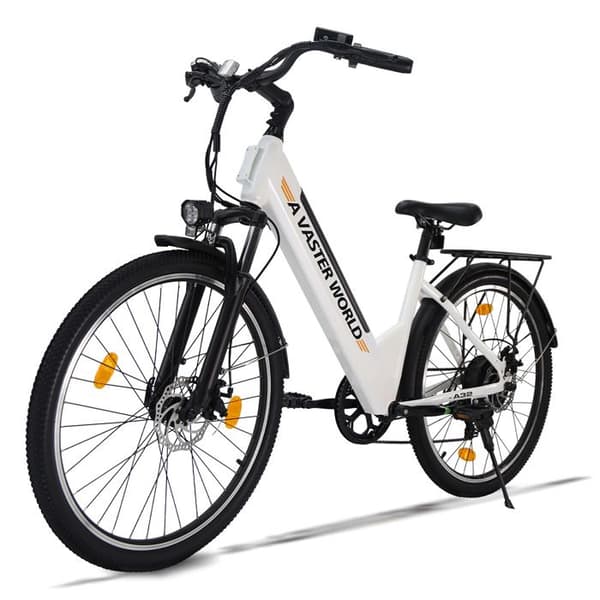 Elcykel AVDL A32, Batteri 48V 10,4Ah, Hjul 26", Vit