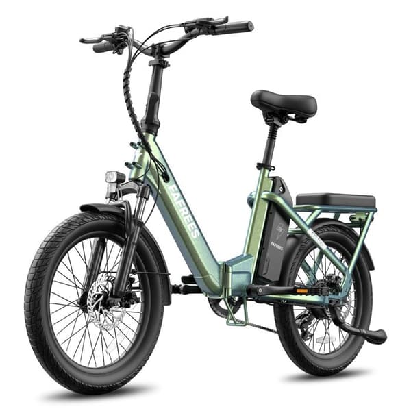 Fällbar urban elcykel FAFREES F20 Flex, 20 Ah, moment sensor, Grön