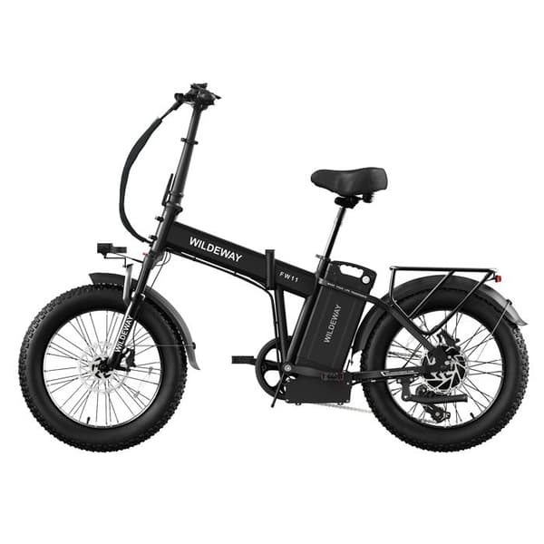 Fällbar Elcykel Wildeway FW11, 1680 Wh, Däck 20", Svart