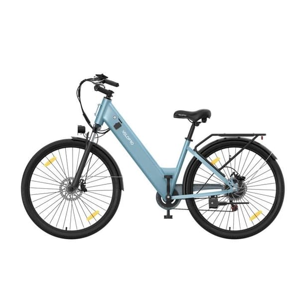 Elcykel Stad Velopro C1, Samsung-batteri & Shimano 7 växlar, Blå