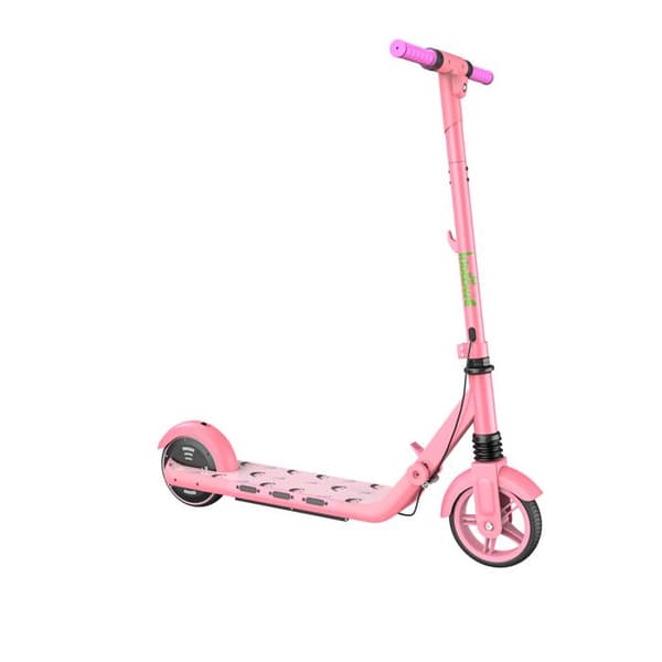 Barn Elektrisk Sparkcykel KIDDOWE K2, 12KM, Heltäckande Däck 6,5", Rosa