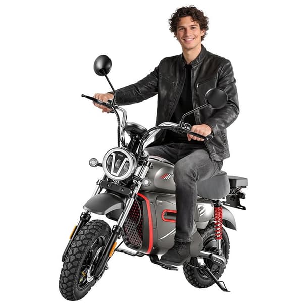 Elcykel Scooter Y18 – Terräng 15", Batteri 48V 20Ah, NFC, Grå