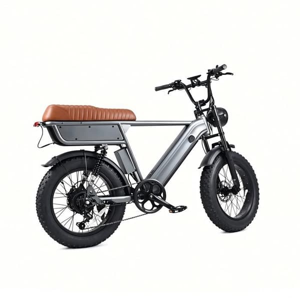 Elcykel YANGOR Y20 PLUS, Fat Bike 20", Hydrauliska bromsar, Grå