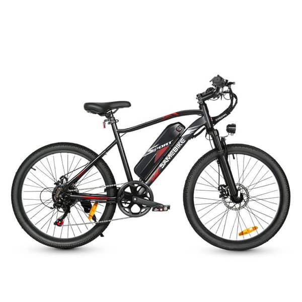 Elcykel 24" SAMEBIKE EBE2, Moment sensor, Batteri 36V 13Ah, Svart