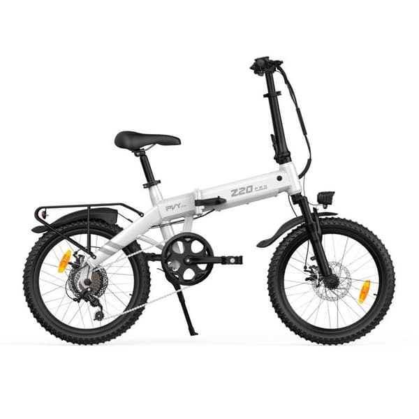 Lätt Elcykel PVY Z20 PRO EVO, Moment Sensor, 120 km Räckvidd, Vit