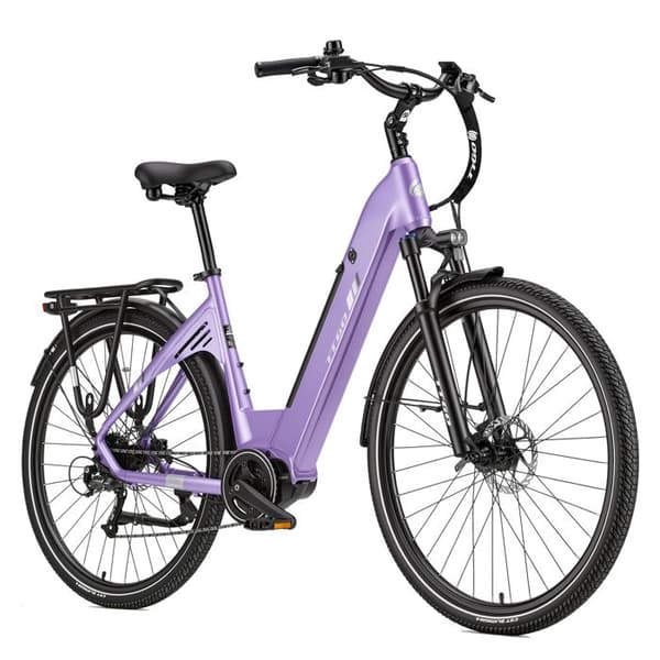 Stads Elcykel 28” TTGO C7 SE, Centrummotor 250W, 9 Växlar, Lila