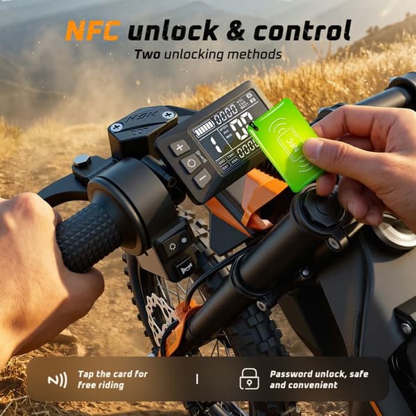 MT2 Elcrossmotorcykel Dubbelupphängning NFC, Orange
