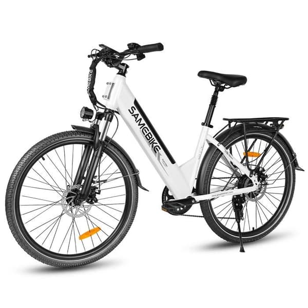 Stads elcykel SAMEBIKE RS-A01 Pro-T, 36 V 15 Ah, vit