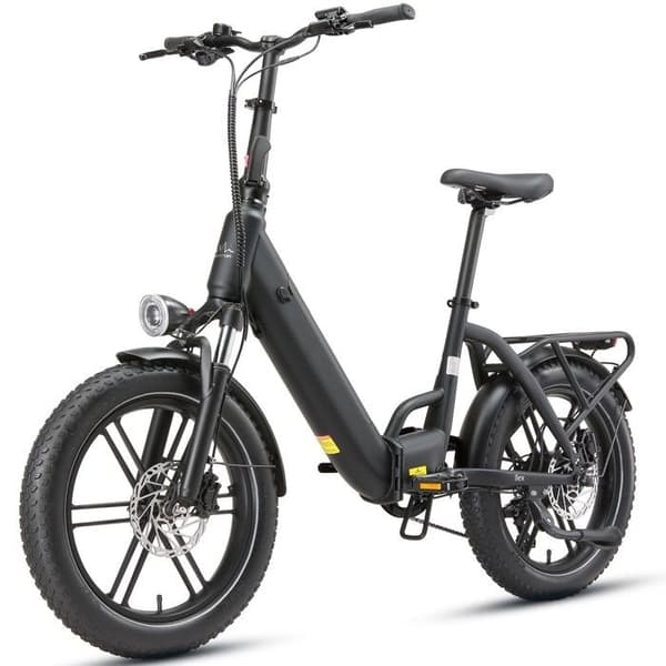 MAXTRON Ilex Fällbar Elcykel 250W, 691Wh, Moment Sensor, Svart