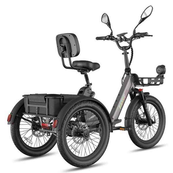FAFREES F20 Mate II Elektrisk Trehjuling 25Ah, Fällbar, Lång Räckvidd, Svart