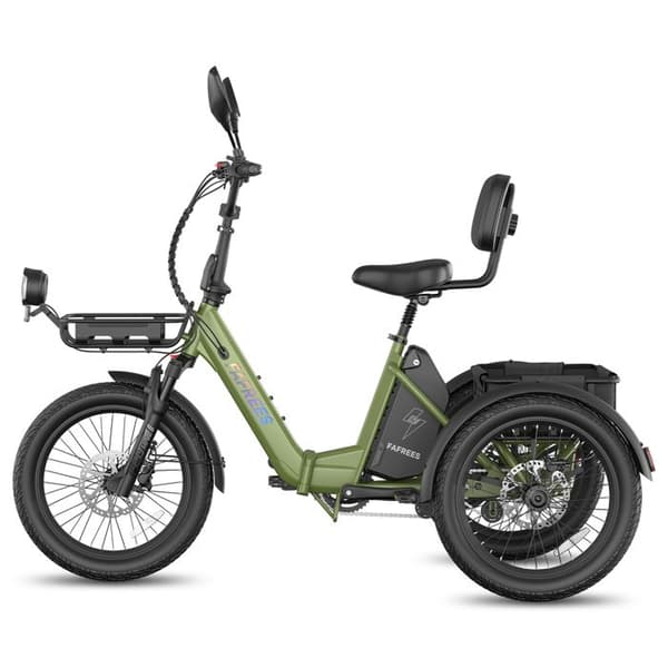 FAFREES F20 Mate II Elektrisk Trehjuling 25Ah, Fällbar, Lång Räckvidd, Grön