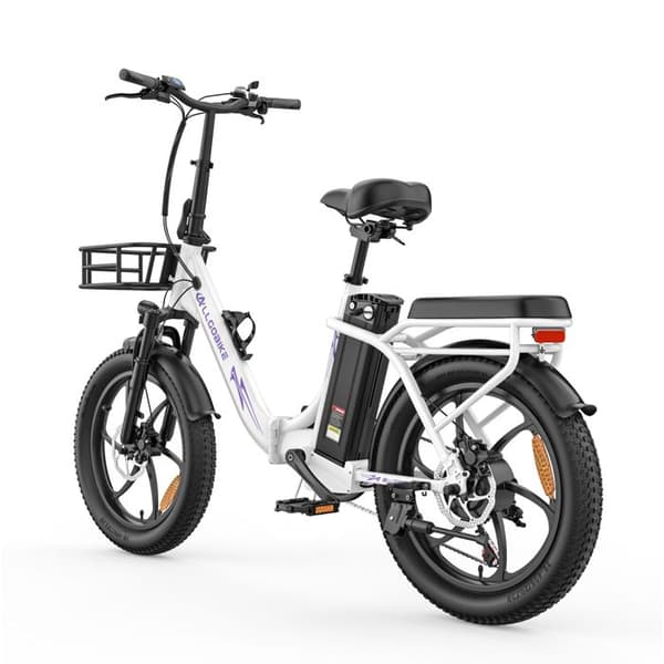 ALLGOBIKE AC20 Elektrisk Fällcykel 20", Batteri 48V 20Ah, 80 km, Vit