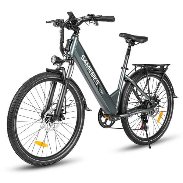 Stads elcykel SAMEBIKE RS-A01 Pro-T, 36 V 15 Ah, grå