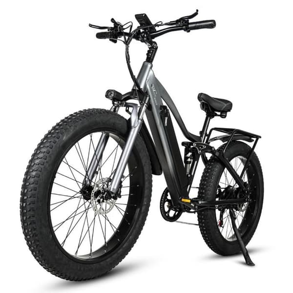 CMACEWHEEL TP26 elcykel, 18 Ah batteri, breda däck, Grå