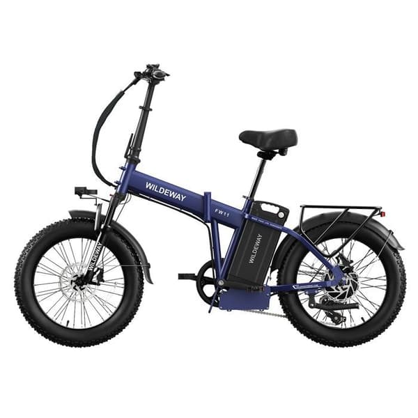 Fällbar Elcykel Wildeway FW11, 1680 Wh, Däck 20", Blå