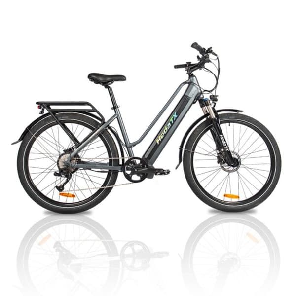 Stads elcykel HedaTX TX10, 27,5 tum, batteri 48V 19,2Ah, Grå
