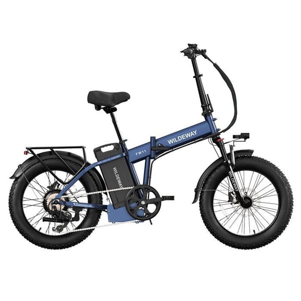 Fällbar Elcykel Wildeway FW11, 1680 Wh, Däck 20", Blå